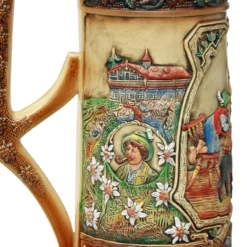 12 Liter Beer Stein With Dancing Bavarian Couple Lid -Deals Steinking Store 12 Liter Beer Stein with Dancing Bavarian Couple Lid K300BF LS Detail SM 50028.1458328265