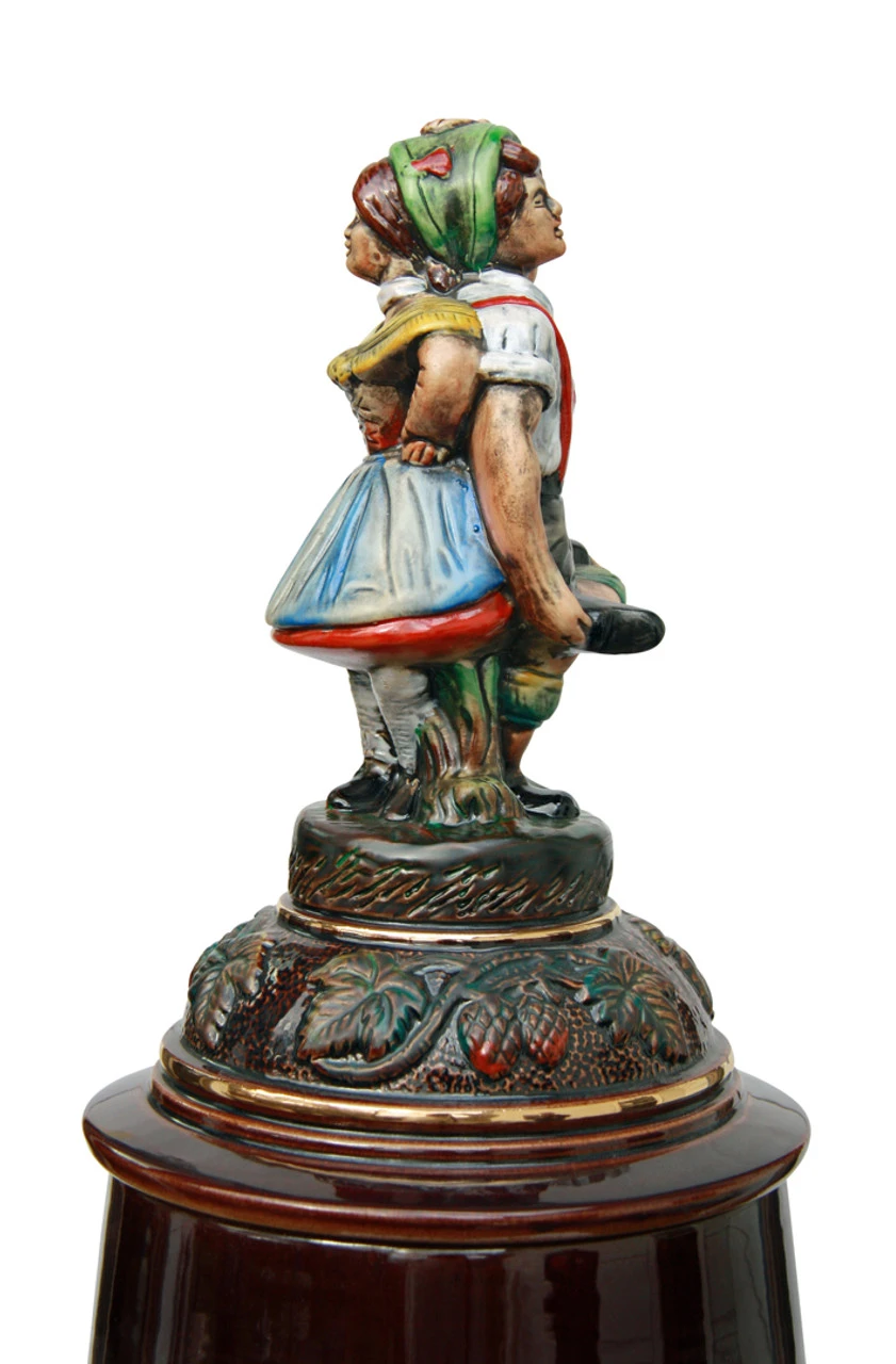 12 Liter Beer Stein With Dancing Bavarian Couple Lid - Image 6
