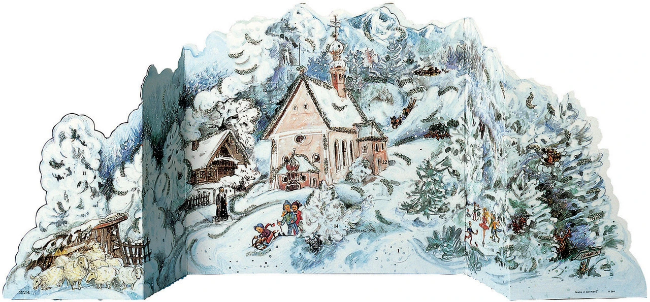 3D Alpine Christmas German Advent Calendar 4 3D Alpine Christmas German Advent Calendar - Image 2