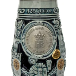 425 Year Anniversary Hofbrauhaus HB Brewery Beer Stein Cobalt -Deals Steinking Store 425 Year Hofbrauhaus HB Anniversary Beer Stein Cobalt K425SG FNT SM 61734.1417530587