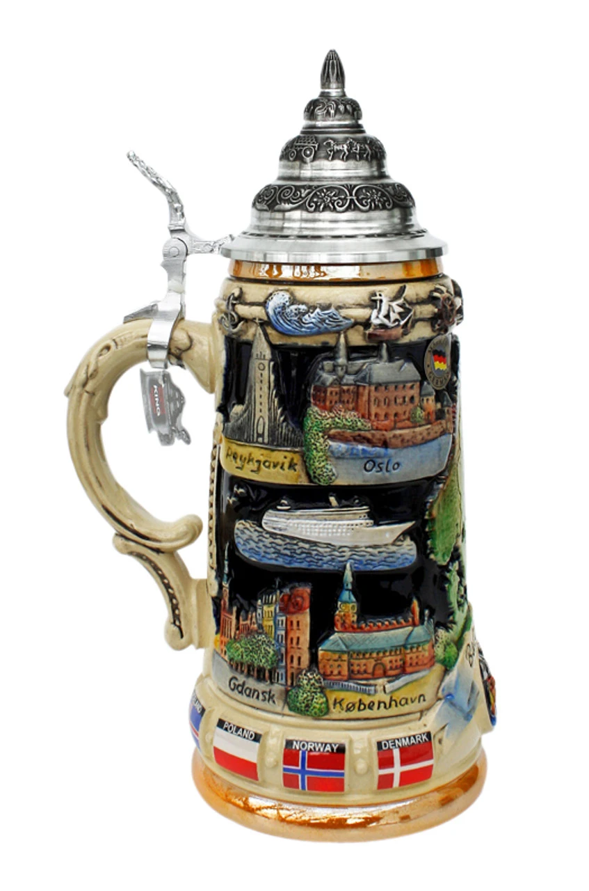 Baltic Sea Panorama Beer Stein 4 Baltic Sea Panorama Beer Stein - Image 2