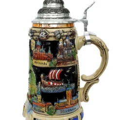 Baltic Sea Panorama Beer Stein 7 Baltic Sea Panorama Beer Stein -Deals Steinking Store Baltic Sea City Beer Stein K309B RS SM 34515.1401226305
