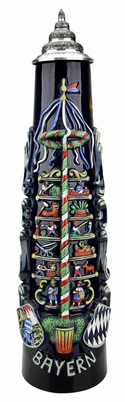 Bavaria Bayern Maypole Jug Stein | 2 Liter