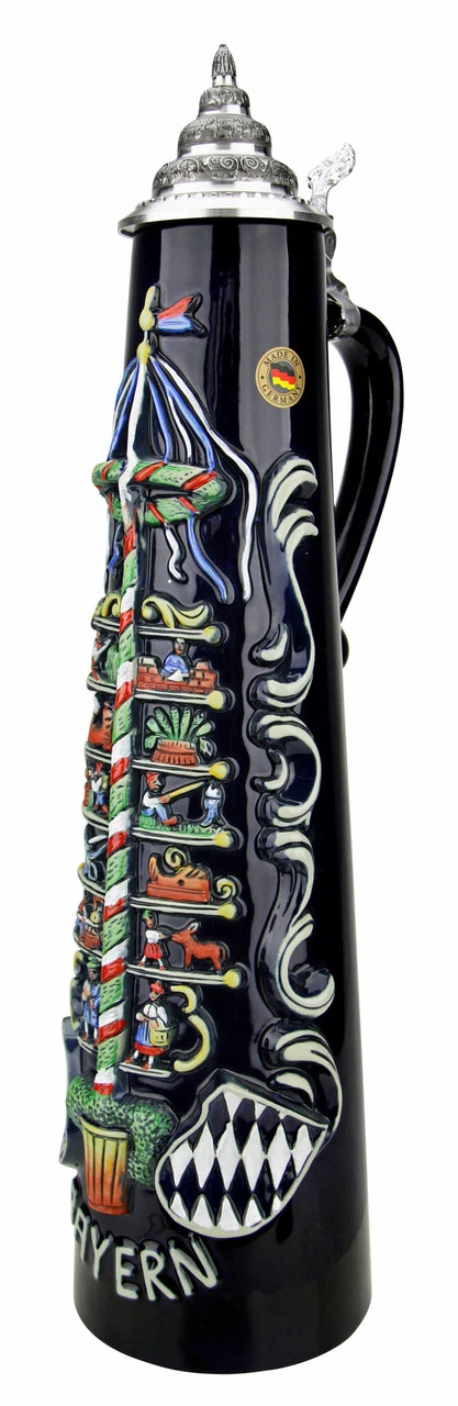 Bavaria Bayern Maypole Jug Stein | 2 Liter - Image 5