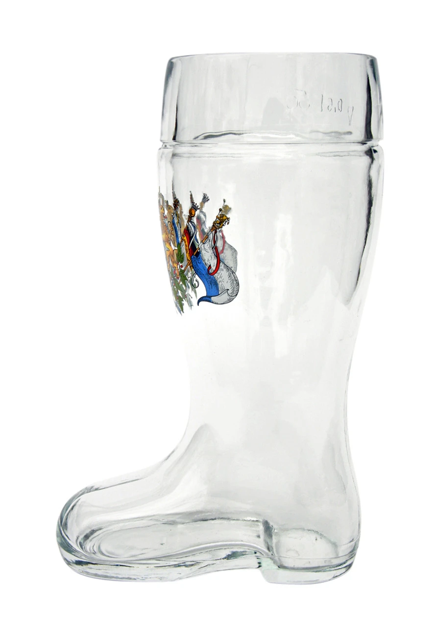 Bavaria Crest Glass Beer Boot 0.5 Liter 8 Bavaria Crest Glass Beer Boot 0.5 Liter - Image 6