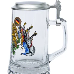 Bavaria Crest Glass Beer Stein -Deals Steinking Store Bavaria Crest Glass Beer Stein STB1 RS SM 31209.1510242702