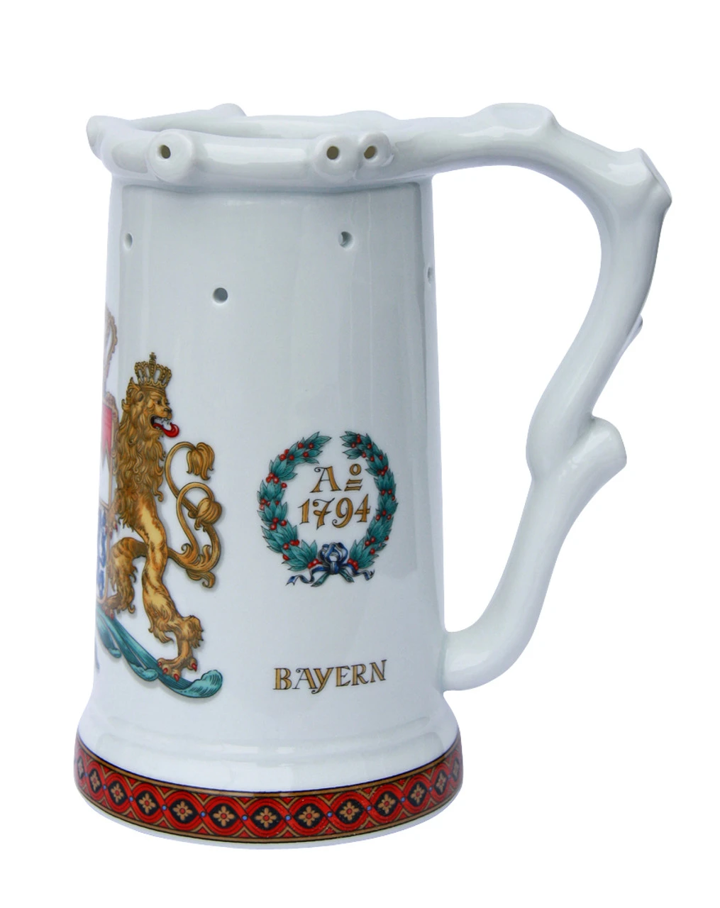 Zimmermann Bavaria Crest Porcelain Puzzle Beer Stein - Image 3