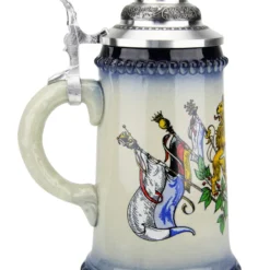 Bavarian Lions And Crown Coat Of Arms Beer Stein -Deals Steinking Store Bavaria Lion Crest Beer Stein K451blB LS SM 83575.1489702227