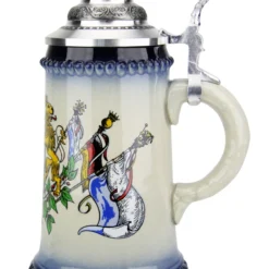 Bavarian Lions And Crown Coat Of Arms Beer Stein -Deals Steinking Store Bavaria Lion Crest Beer Stein K451blB RS SM 05647.1489702227