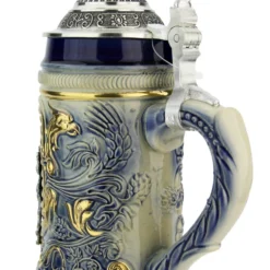 Bavaria Lion Crest Beer Stein With Bavarian Lion Lid -Deals Steinking Store Bavaria Lion Crest Beer Stein with Bavarian Lion Lid ZB14232001 Back SM 69671.1611516286