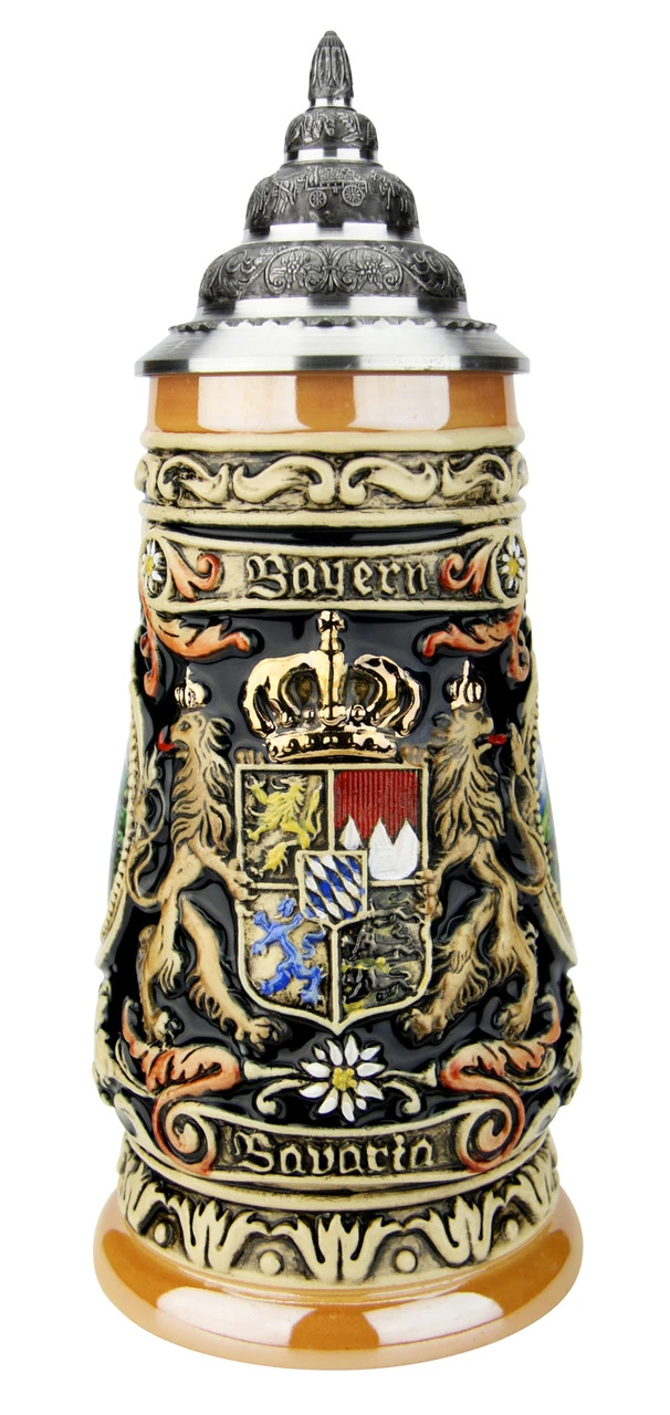 Bavaria Oberammergau German Beer Stein 7 Bavaria Oberammergau German Beer Stein - Image 5