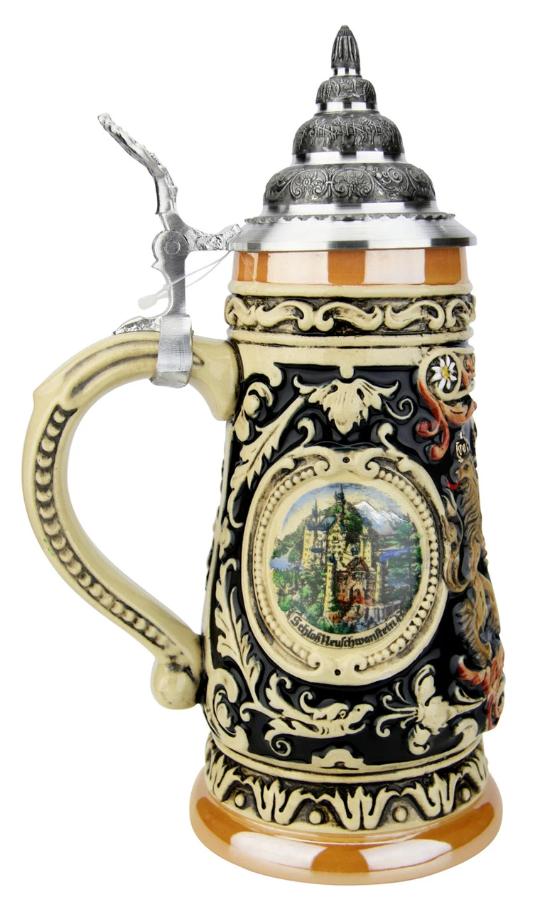 Bavaria Oberammergau German Beer Stein 5 Bavaria Oberammergau German Beer Stein - Image 3