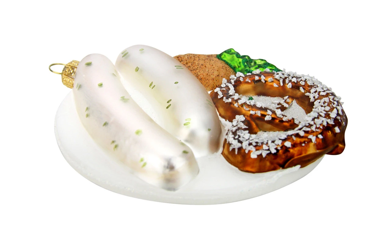 Bavarian Breakfast Glass Christmas Ornament 4 Bavarian Breakfast Glass Christmas Ornament - Image 2