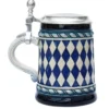 Bavarian Diamond Pattern Beer Stein Blue -Deals Steinking Store Bavarian Diamond Pattern Beer Stein K632R2 New LS SM 89032.1479151833