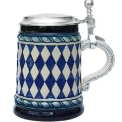 Bavarian Diamond Pattern Beer Stein Blue -Deals Steinking Store Bavarian Diamond Pattern Beer Stein K632R2 New RS SM 76575.1479151837