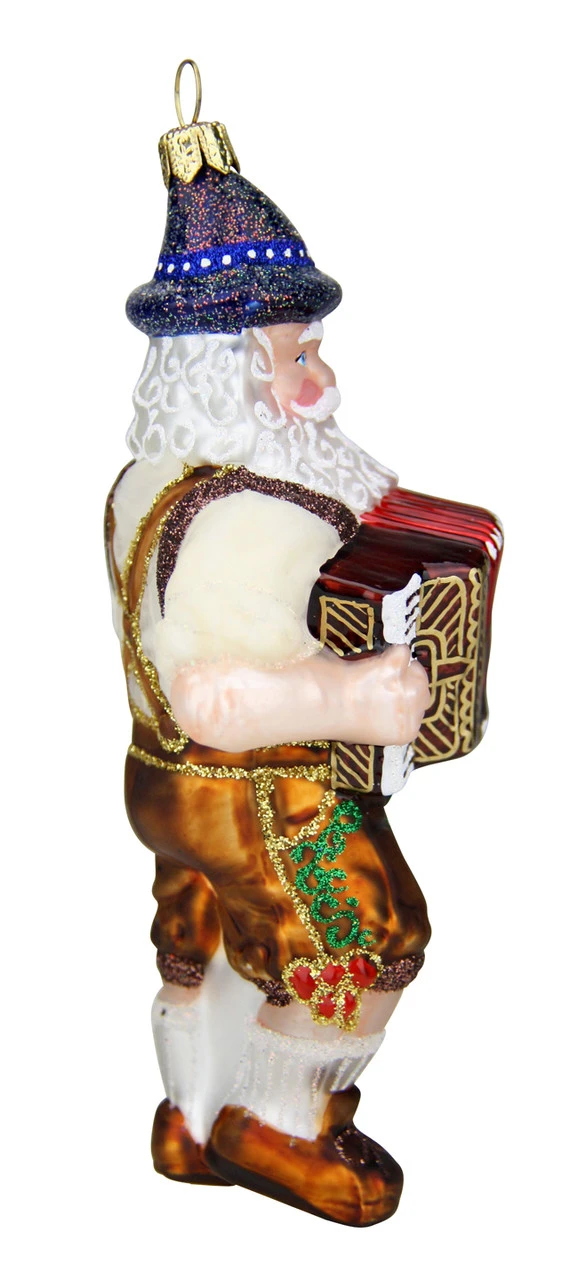 Bavarian Oktoberfest Oompah Band Santa Christmas Ornament - Image 3
