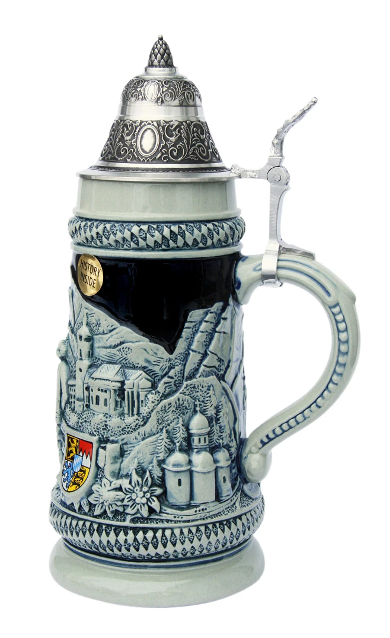 Bavarian Traditions Beer Stein Cobalt Blue 5 Bavarian Traditions Beer Stein Cobalt Blue - Image 3