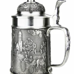 Bavarian Village Maypole Pewter Beer Stein -Deals Steinking Store Bavarian Village Maypole Pewter Beer Stein DN8545SDZ RS SM 64008.1541621537