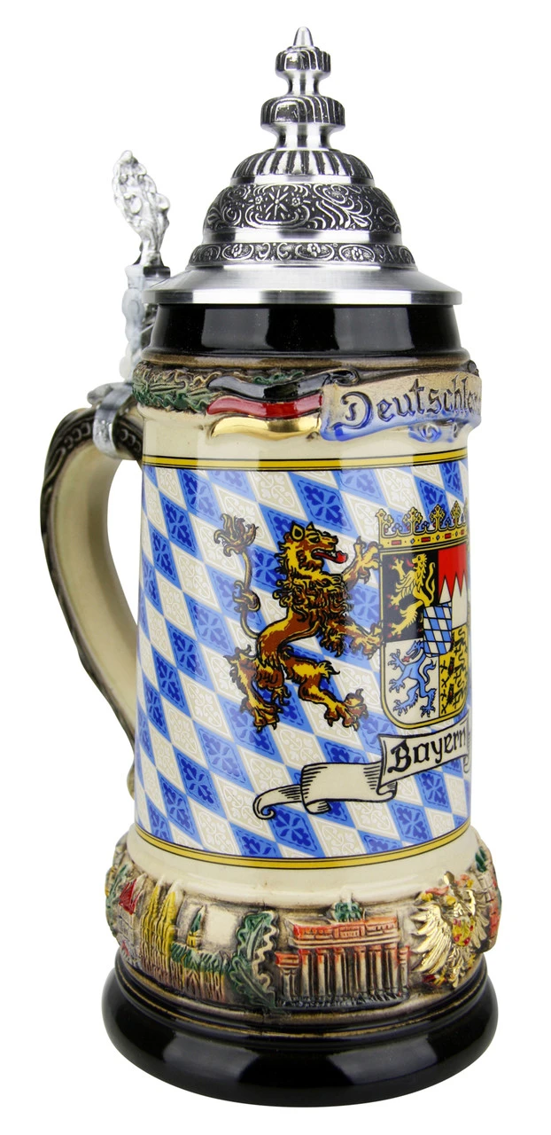 Bayern Coat Of Arms Deutschland Beer Stein - Image 2