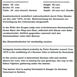 King Limitaet 2017 | Defending The Homeland Handpainted Beer Stein 16 King Limitaet 2017 | Defending The Homeland Handpainted Beer Stein -Deals Steinking Store Certificate Back Limitaet 2017 70180.1486055355