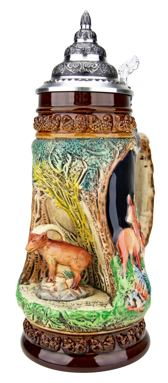 Chamois Wildlife Grotto Beer Stein 4 Chamois Wildlife Grotto Beer Stein - Image 2
