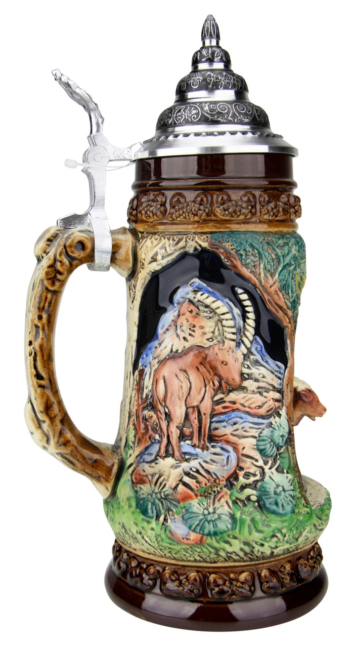Chamois Wildlife Grotto Beer Stein 7 Chamois Wildlife Grotto Beer Stein - Image 5