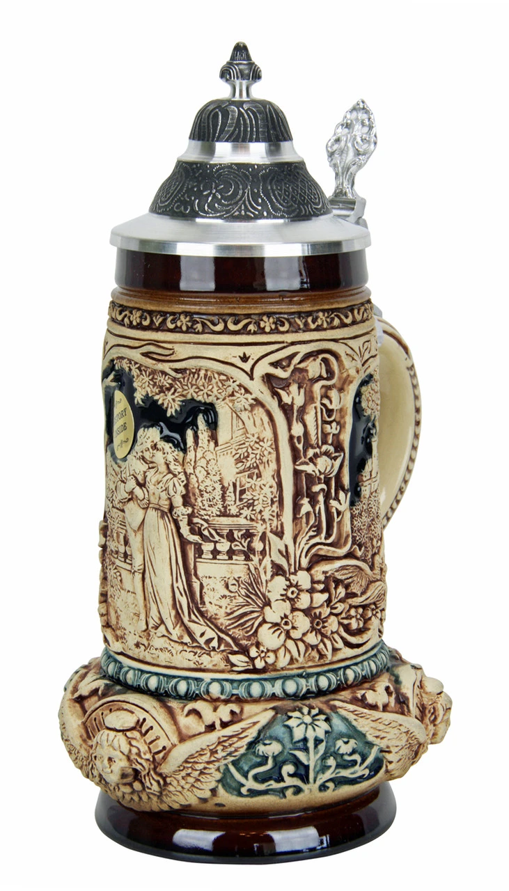 Classic Lovers Wedding Beer Stein Antique Style