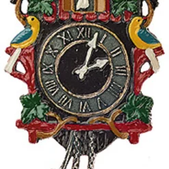 Cuckoo Clock German Pewter Christmas Ornament