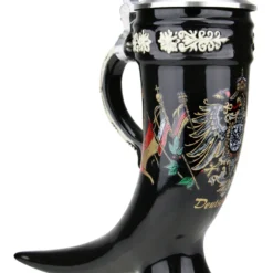 Deutschland Drinking Horn Beer Stein