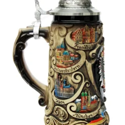 Deutschland Pewter Eagle Cities Beer Stein -Deals Steinking Store Deutschland Eagle Cities Beer Stein K741SRUB LS SM 84530.1446322926
