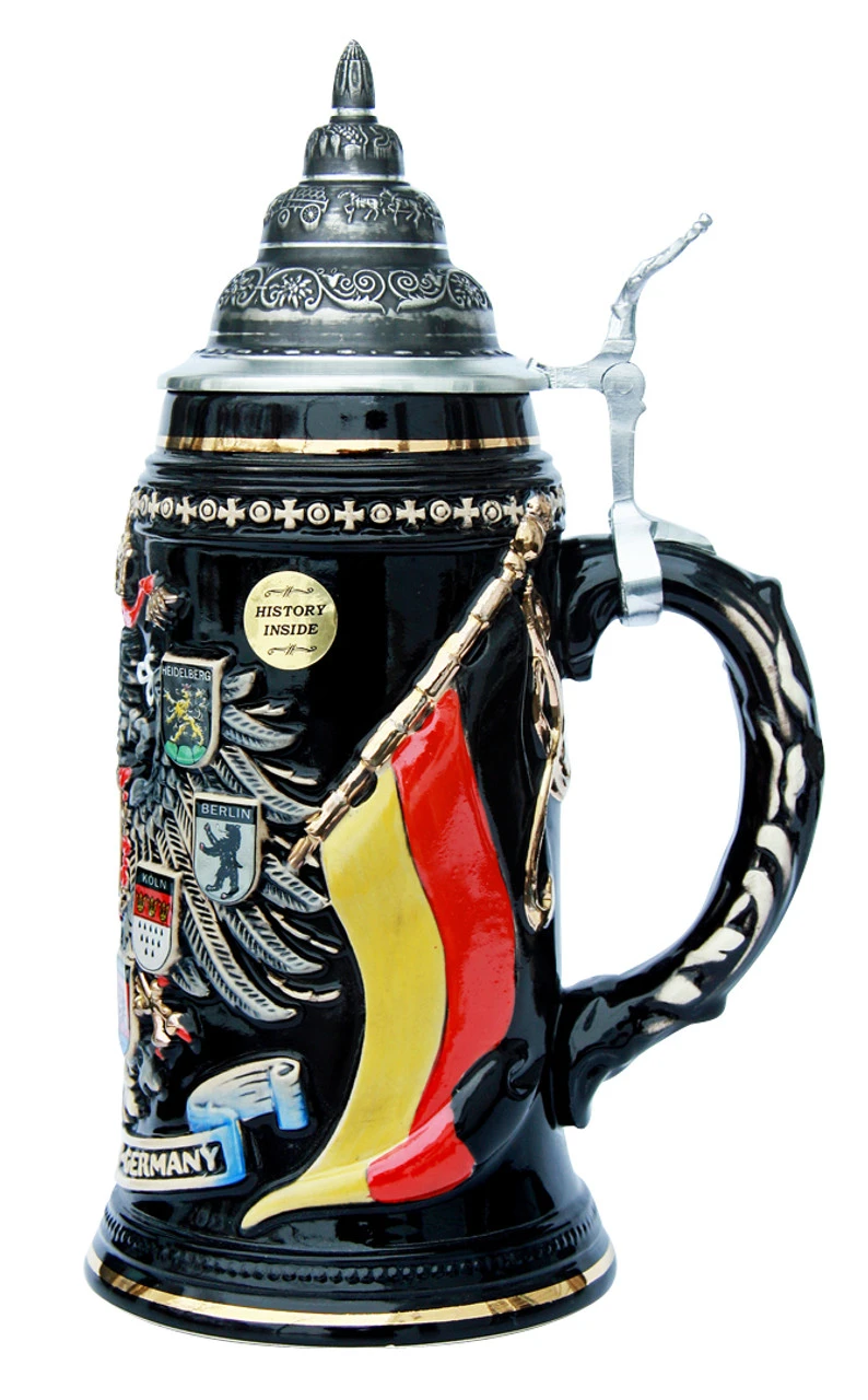 Deutschland (Germany) Eagle Coat Of Arms Beer Stein 3 Deutschland (Germany) Eagle Coat Of Arms Beer Stein
