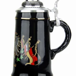 Deutschland Eagle Crest And Flags Black Glaze Beer Stein -Deals Steinking Store Deutschland Eagle Crest and Flags Black Glaze Beer Stein K411SD RS SM 56132.1503869990