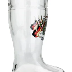 Deutschland Eagle And Flags Glass Beer Boot 0.5 Liter -Deals Steinking Store Deutschland Eagle and Flags Glass Beer Boot 0.5 Liter GS2805DEF Side SM 09614.1548886251