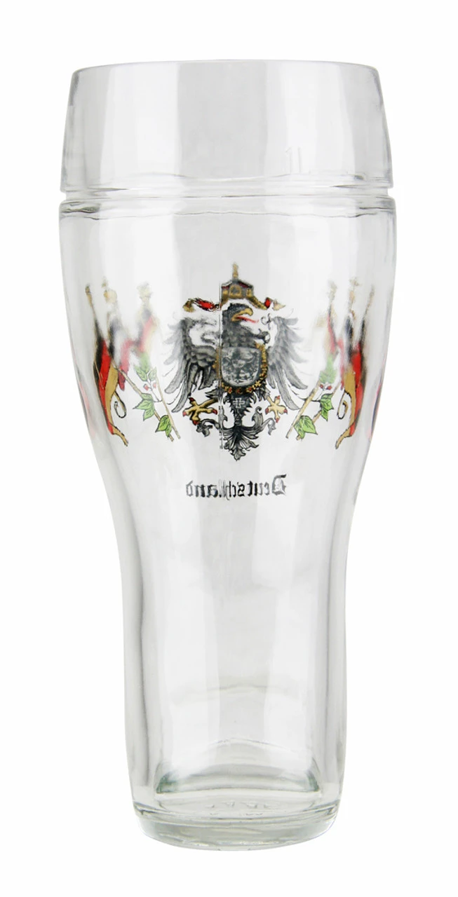 Deutschland Eagle And Flags Glass Beer Boot 1 Liter 11 Deutschland Eagle And Flags Glass Beer Boot 1 Liter - Image 9