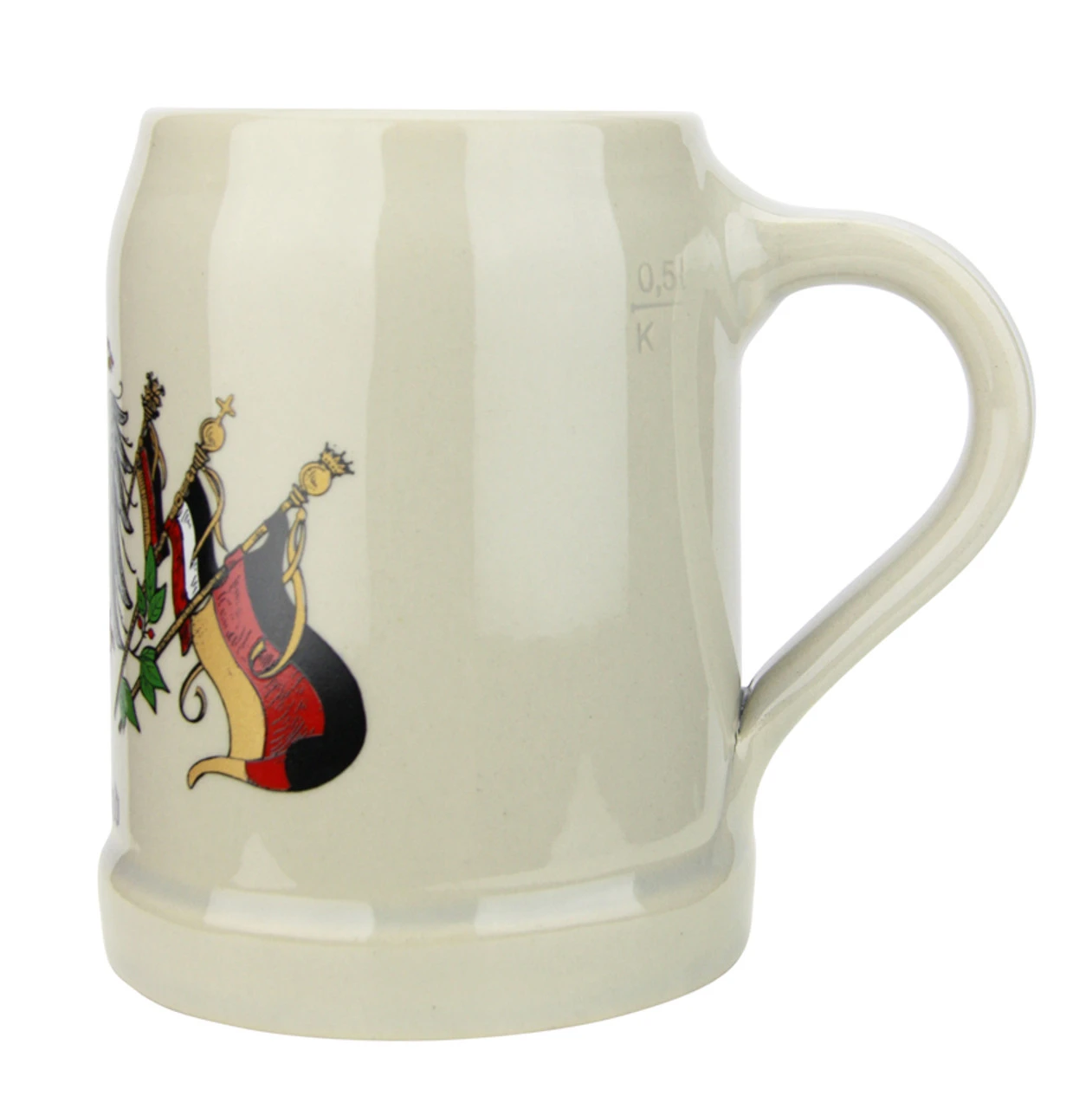Deutschland Flag Crest Stoneware Beer Mug 0.5 Liter - Image 5