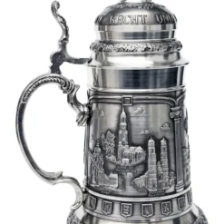 Deutschland German Landmarks Pewter Beer Stein