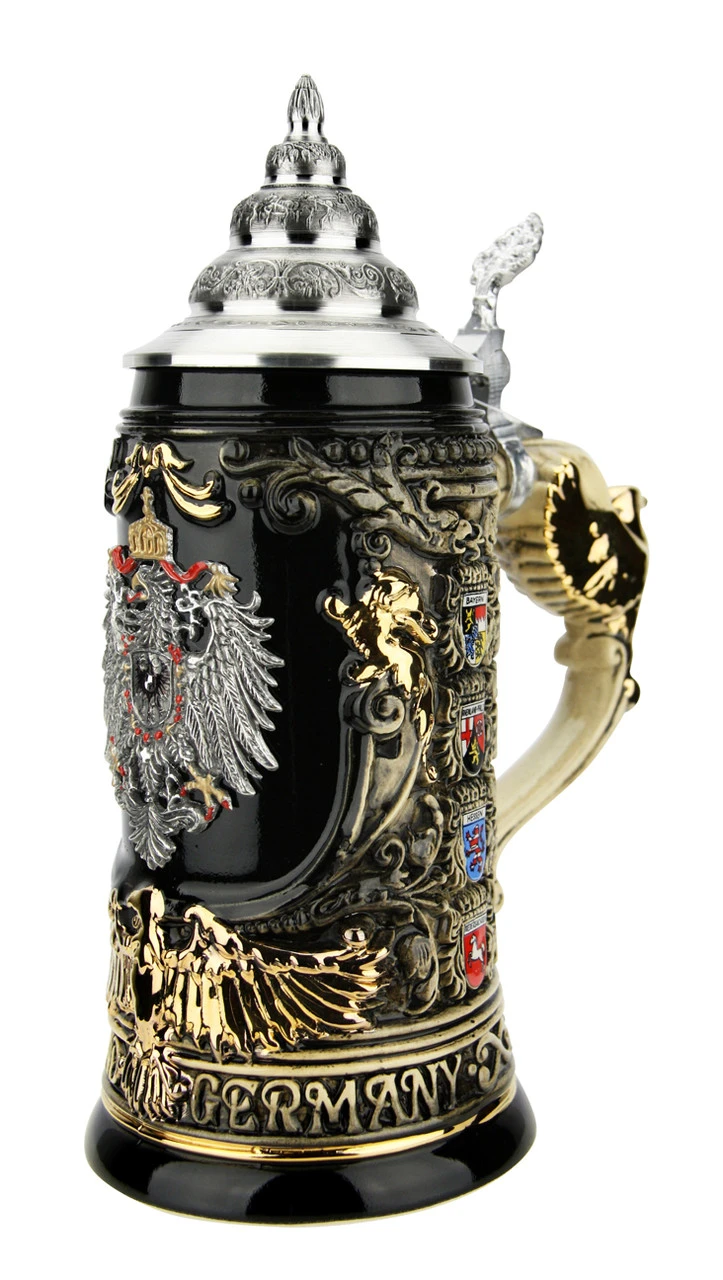 Deutschland Germany Eagle Handle With Crests Beer Stein | 0.4 Liter 7 Deutschland Germany Eagle Handle With Crests Beer Stein | 0.4 Liter - Image 5