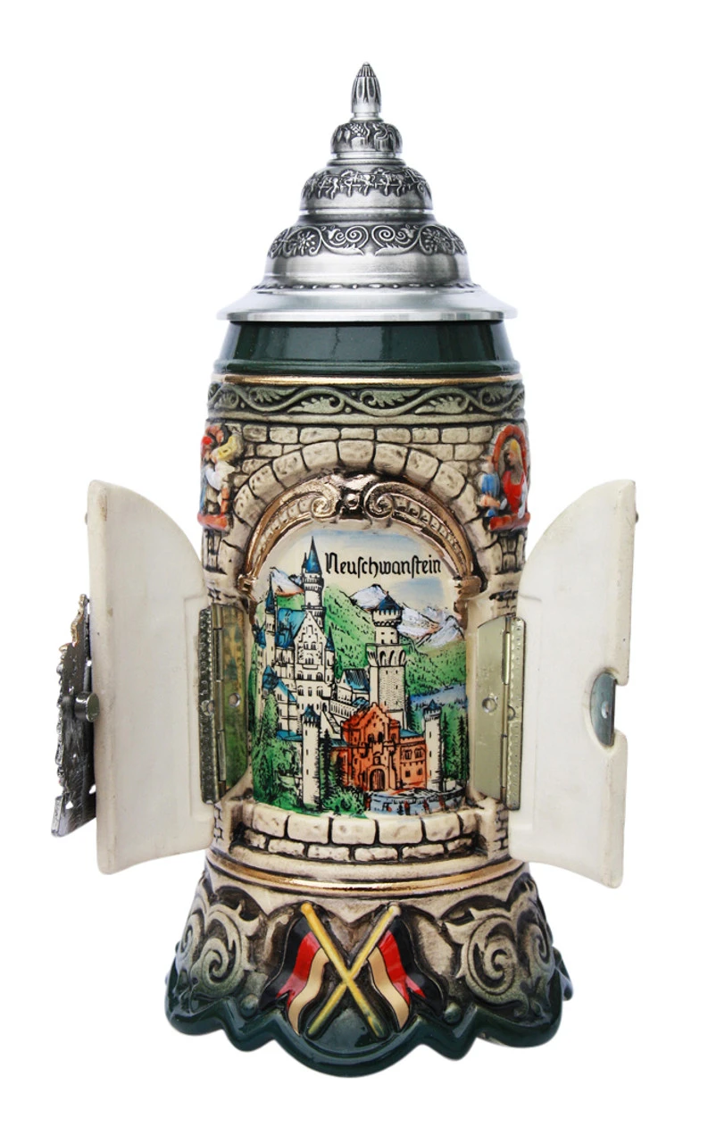 Window To Neuschwanstein Castle Deutschland Beer Stein 3 Window To Neuschwanstein Castle Deutschland Beer Stein