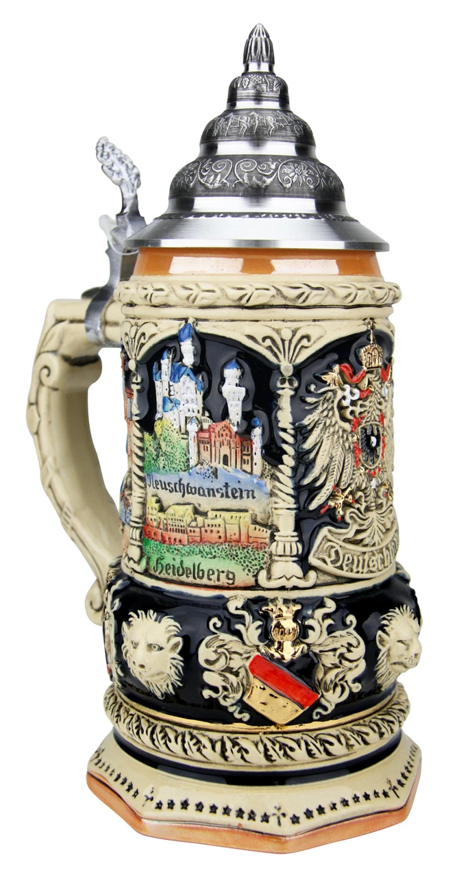 Deutschland Octagon Beer Stein | 0.75 Liter - Image 2