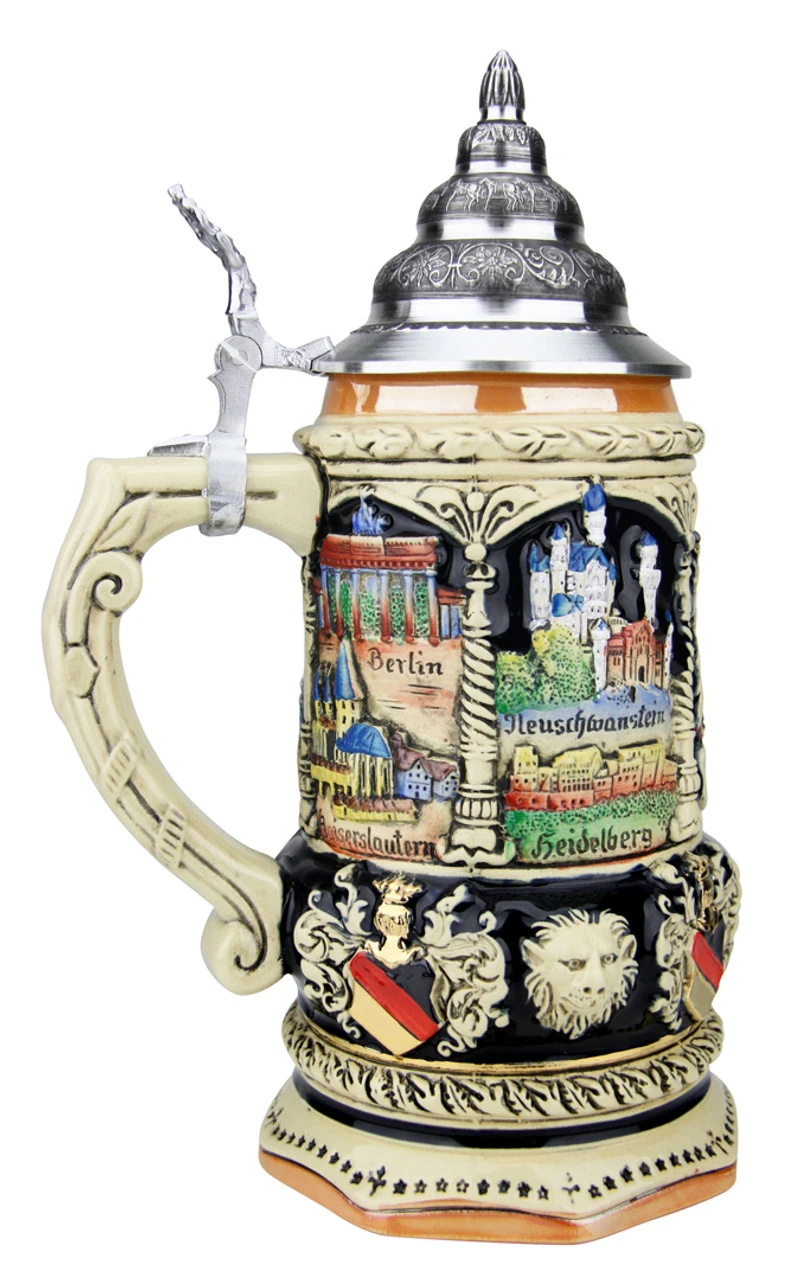 Deutschland Octagon Beer Stein | 0.75 Liter - Image 3