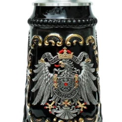 Deutschland Pewter Eagle Beer Stein