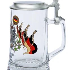Deutschland Crest Glass Beer Stein -Deals Steinking Store Deutschland Starbottom Glass Beer Stein STD1 RS SM 79614.1489164123