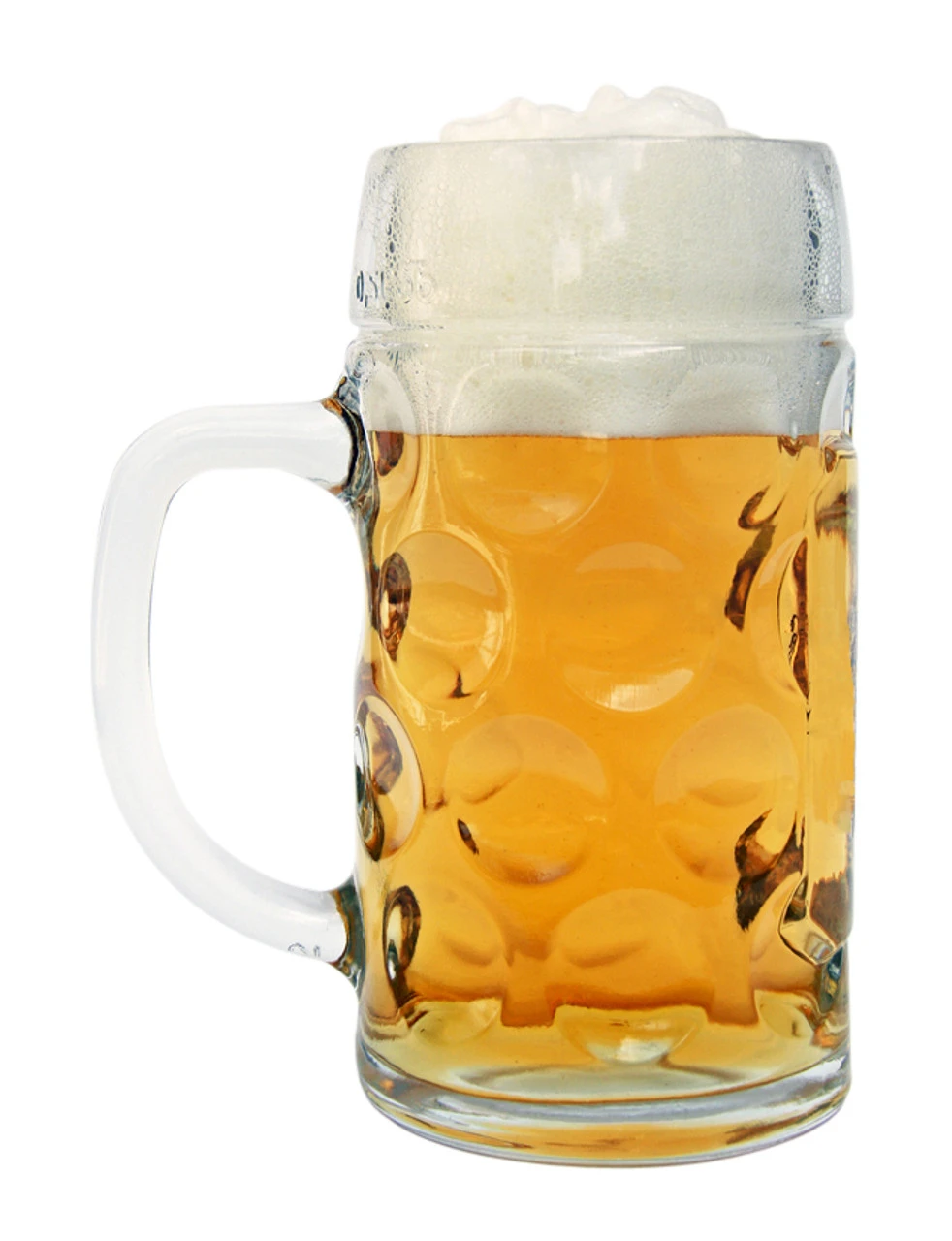Neuschwanstein Dimpled Oktoberfest Glass Beer Mug 0.5 Liter - Image 3