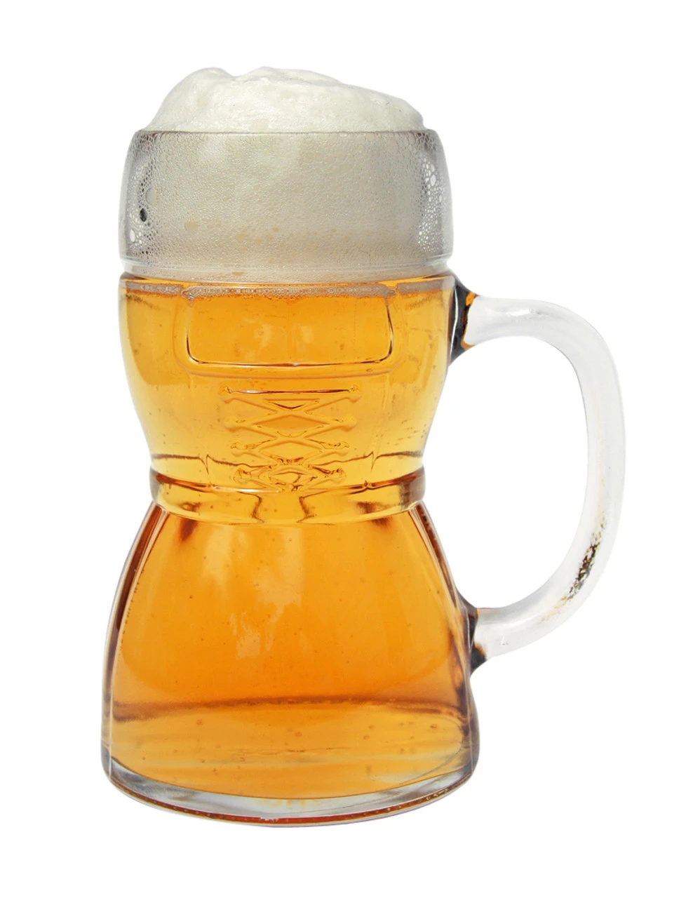 Dirndl Glass Beer Mug 0.5 Liter 3 Dirndl Glass Beer Mug 0.5 Liter