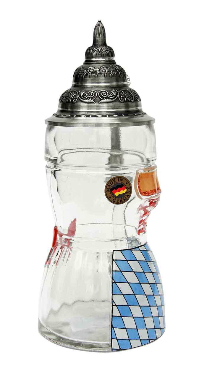 Dirndl Glass Beer Stein 0.5 Liter 7 Dirndl Glass Beer Stein 0.5 Liter - Image 5