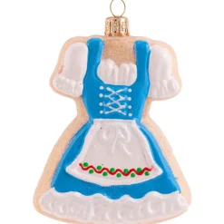 Dirndl Sugar Cookie Glass Christmas Ornament