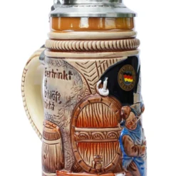 Drink Beer And Go To Heaven Beer Stein -Deals Steinking Store Drink Beer and Go To Heaven Beer Stein K373 Fnt side SM 78075.1401396158