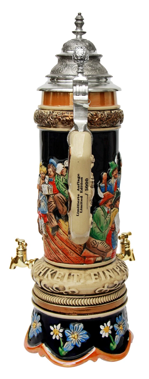 Fest Krug Oompah Band Musical Beer Stein With Working Beer Taps - Image 6