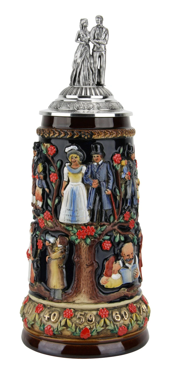 Stein Of Life Wedding Beer Stein | Wedding Couple Lid - Image 2