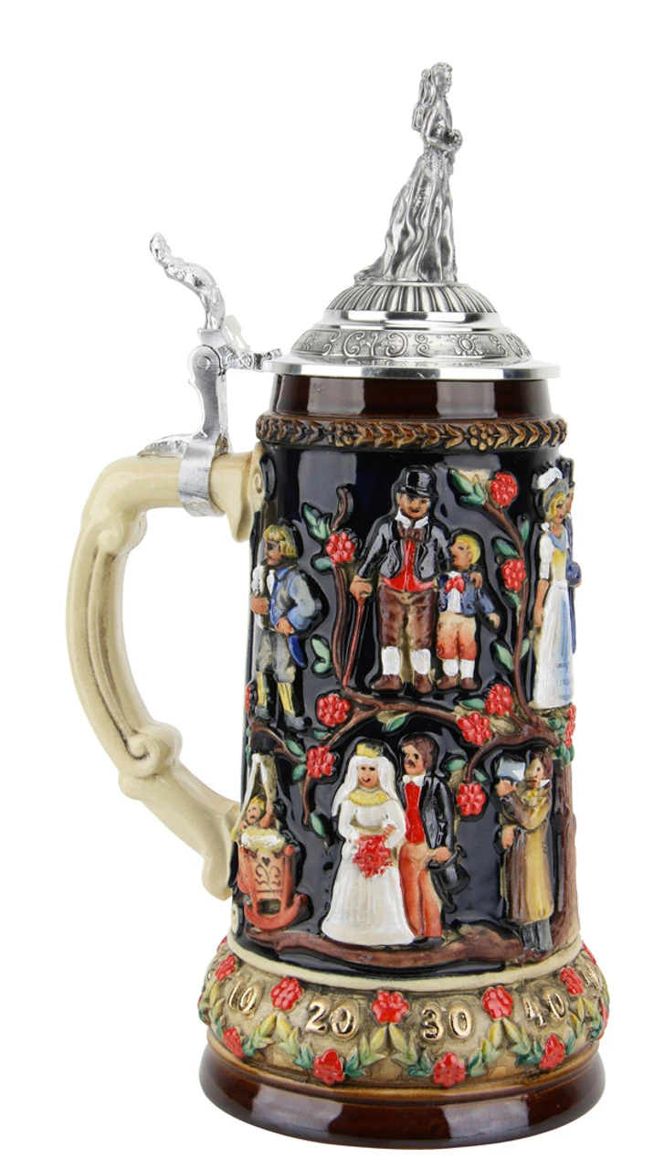 Stein Of Life Wedding Beer Stein | Wedding Couple Lid - Image 3